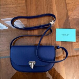 New! Tiffany & Co. Blue Crossbody Bag with paperwork
